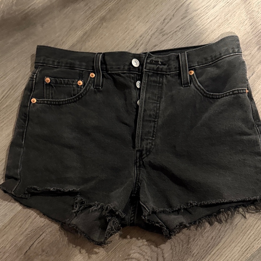 Levi's Black Jean Shorts
